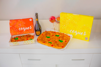 COCA DE SAN JUAN GRANDE Y PEQUE&Ntilde;A, CON CAVA Y PIRULETAS